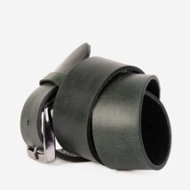 The Prime Forest Green Leather Belt image 7