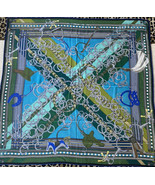 NIB Brides Et Gris GM Shawl #08 Bleu/Vert/Absinthe 140cm Stunning Colorway - $2,187.25 CAD