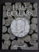 HE Harris Kennedy Half Dollar Plain Coin Folder Album Book 2698 - $9.55