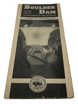 Vintage 1939 Boulder Dam Bureau of Reclamation Info Brochure &amp; Map - £18.90 GBP