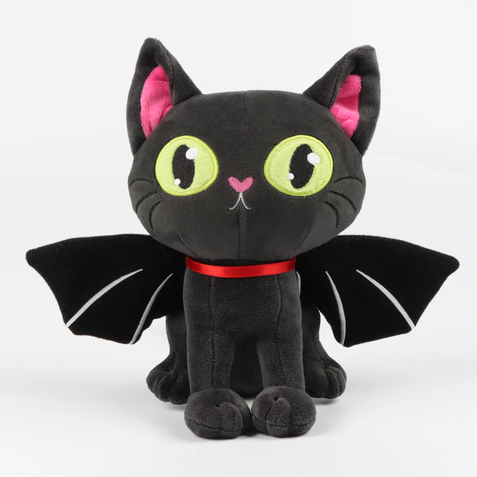28cm Black Batcat Halloween Animal Plush Toy Funny Toy Dolls Boys and Girls - £14.27 GBP