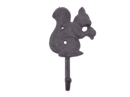 [Pack Of 2] Cast Iron Squirrel with Acorn Decorative Metal Wall Hook 7&quot;&quot; - $52.20