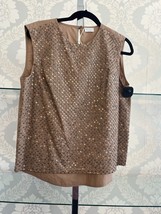 Brunello Cucinelli Embellished Style#MB70366F10C2528 Top Sz Xl $1495 Nwt - £358.22 GBP