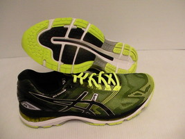 Mens Asics running shoes gel nimbus 19 black safety yellow silver size 11 us - £111.28 GBP