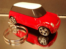 Red 2001 Mini Cooper Key Chain Ring - $14.54