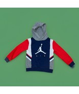Jordan Air Children’s Hoodie 6-7 Yrs Embroidered Jordan Red Blue White Gray - $27.34 CAD
