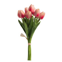 Almost Real 5&quot; Light Pink Artificial Tulip Stem Bundle - £18.99 GBP