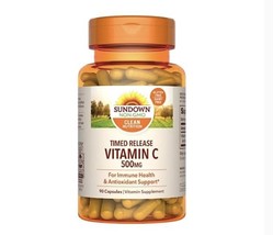 Sundown Vitamin C Timed Release 500mg, 90 capsules, Exp 2025 - £23.58 GBP