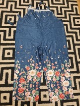 CASUAL BLUE MULTICOLOURED FLORAL JUMPSUIT SIZE 2XL Express Shipping - £17.33 GBP