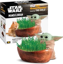 Chia Cat Grass Planter - Star Wars The Mandalorian The Child – Healthy Treat For - £31.96 GBP