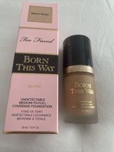 Too Faced Born This Way Undetectable Medium-to-Full Foundation Warm Nude 1oz NIB - £23.22 GBP