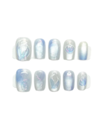 Mystic Tides – Enchanting Mermaid-Inspired Pressed-On Nails - $15.08 CAD