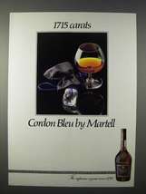 1982 Martell Cordon Bleu Cognac Ad - 1715 Carats - £14.78 GBP