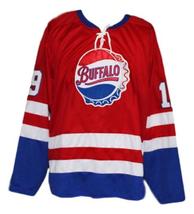 Any Name Number Buffalo Bisons Retro Hockey Jersey Red Any Size image 4