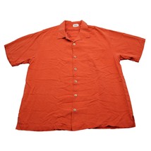 Tommy Bahama Shirt Men Large Red Hawaiian 100% Silk Camp Outdoor Button Up - £17.03 GBP
