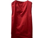Brooks Brothers Dress Womens Size 14 Red Midlength Sheath USA Spaghetti ... - $30.19