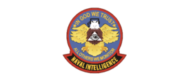 4&quot; us navy naval intelligence in god we trust bumper sticker decal usa made - £21.64 GBP