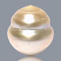 INTRINSIC Baroque 15.8 x 17.6mm 28.6 Carat Natural Gold South Sea Pearl Drilled - £94.23 GBP