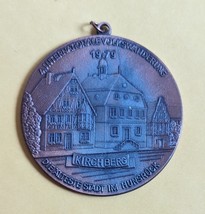 4. Internationale Volkswanderung 1979 Kirchberg 1979 Germany hiking medal - $10.95