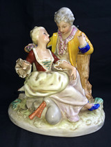 antique german figurine pair of lovers . Marked red mark - £126.72 GBP