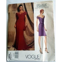 Vogue 2608 - Uncut Pattern Off Shoulder Evening Gown Pattern with Gathered Front - £25.52 GBP