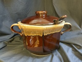 Vintage McCoy Pottery BROWN DRIP Soup Tureen #226 with Lid and Ladle Made in USA - £40.21 GBP