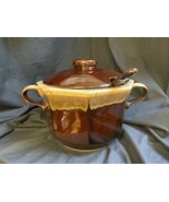 Vintage McCoy Pottery BROWN DRIP Soup Tureen #226 with Lid and Ladle Mad... - £37.98 GBP
