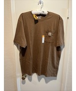 Carhartt Shirt Mens L Brown Loose Fit Heavyweight Pocket Crew NWT Cotton... - €21,27 EUR
