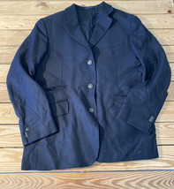 corneliani Men’s button up suit jacket size 52R black HG - £57.76 GBP