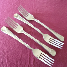 JA Henckels Zwilling PROVENCE 4 Dinner Forks 18/10 Frosted Handle Glossy Accent - £18.55 GBP