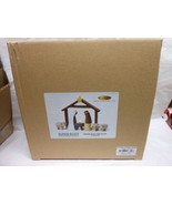 Blossom Bucket Nativity Scene With Creche&quot; Tabletop 5 Pc. Set NEW - $911.28 MXN