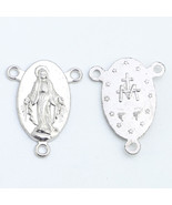 100pcs of I inch Miraculous Medal Rosary Centerpieces - $26.16