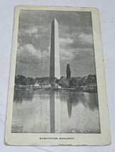 DC Washington Monument BW Postcard Blind At CPI - $9.89