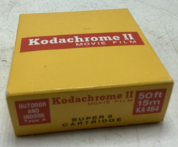1 New Sealed  Vintage Kodachrome II Movie Film Super 8 Cartridge 50Ft  E... - £6.75 GBP