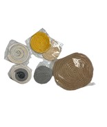 7 Pcs Hand Woven Coasters Unique Placemats Anti-scald Table Rope Coffee - $19.85 CAD