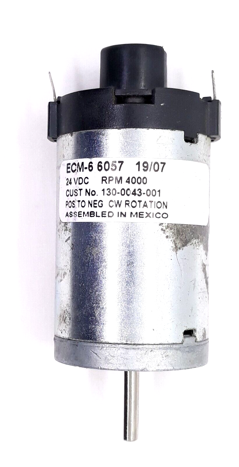 Servo Motor ECM-6 6057 24VDC RPM 4000 3/16&quot; Shaft CW Rotation  - $14.99