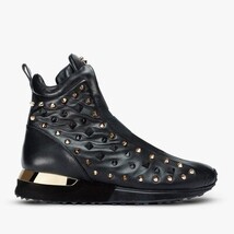 The Infanta High-Top Black Spike Leather Women Sneaker Limited Edition image 6