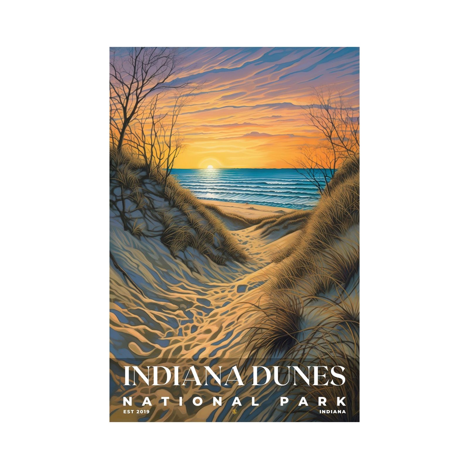 Indiana Dunes National Park Poster | S02 - £26.37 GBP - £117.66 GBP