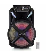 beFree 15” 800W Portable Bluetooth Party Speaker w Warranty Lights Remot... - £68.14 GBP