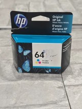 Genuine HP 64 Tri-Color Ink Cartridge Genuine OEM Exp 09/22 - £7.52 GBP