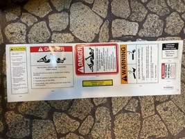 18x6 Safety Decal Kit, English , UV laminated USA Seller - $12.82
