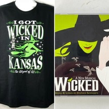 I Got Wicked In Kansas Wizard of Oz Ladies XXL Sparkle T-Shirt + CD Soundtrack - £21.56 GBP