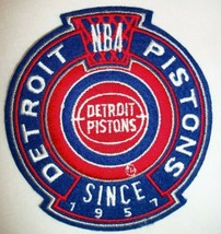 Detroit Pistons~Since 1957~Embroidered PATCH~4 5/8&quot; x 4 1/4&quot;~Iron or Sew~NBA~ - $4.85