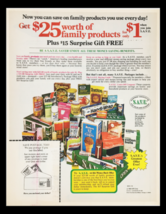 1982 Money-Saving Family Products Circular Coupon Advertisement - £14.87 GBP