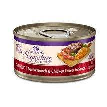 Wellness Cat Core Signature Select Chunky Beef Chicken Entrée 2.8oz. (Case of 12 - £45.06 GBP