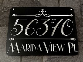 Engraved Personalized Custom House Home Number Street Address Metal Sign... - $29.95