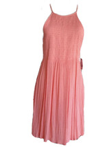 NWT Mossimo A-Line Sunbeam Pink Dress Sz Large Spagetti Strap Sleeveless... - $11.84
