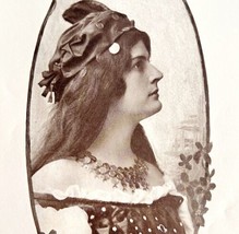 Adele Von Ohl Stage Actress Victorian Era Theater 1906 Plate Printing DWAA21 - £19.65 GBP