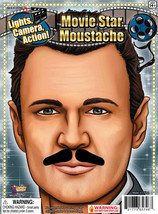 Self Adhesive Vintage Hollywood Movie Star Moustache Costume Accessory - $7.80