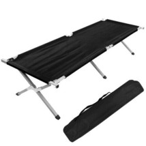 Folding Camping Cot with Storage Bag for Adults, Portable and Lightweight - £51.45 GBP